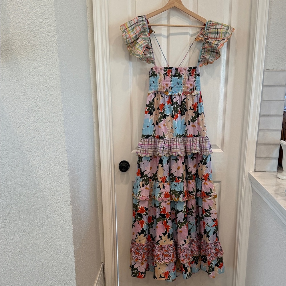 Celia B Kaira tiered floral maxi dress - Picture 3 of 16